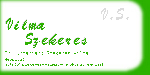 vilma szekeres business card